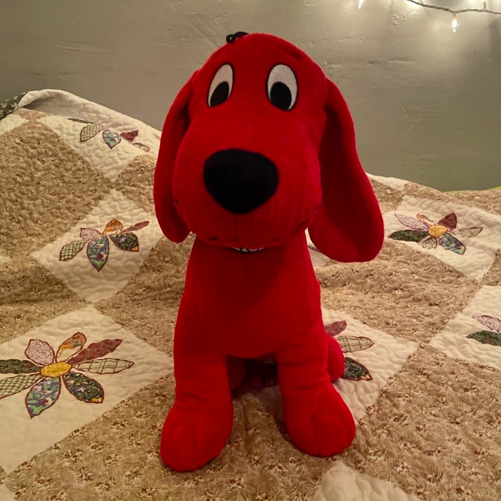 Clifford the big red dog he’s adorable and waiting for his new forever home